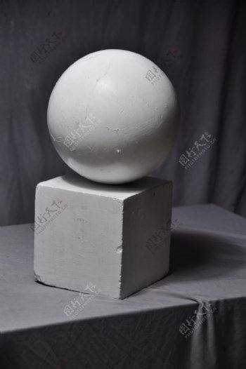 石膏几何体球体正方体