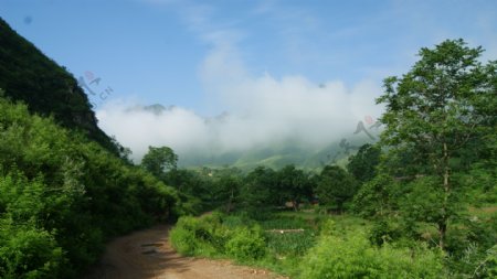 野三坡云雾风景
