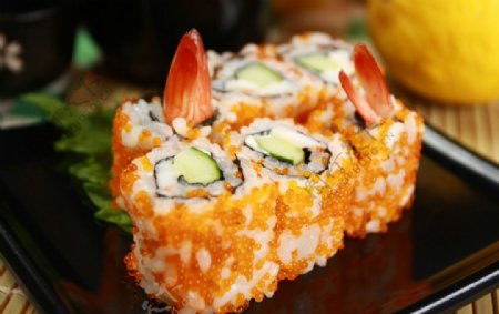 蟹子虾卷寿司