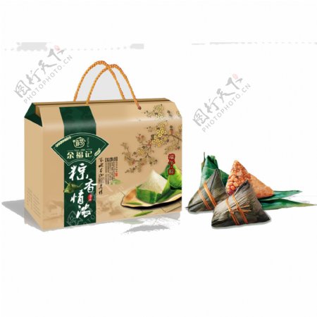 礼盒包装粽子素材