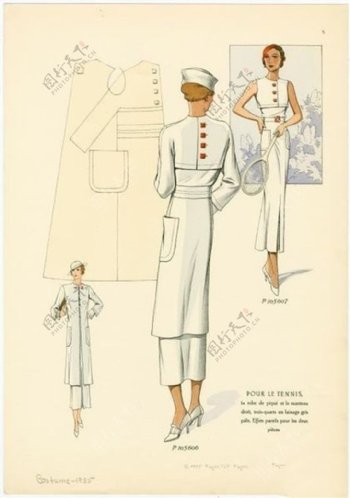 欧式时尚白色连衣裙设计图