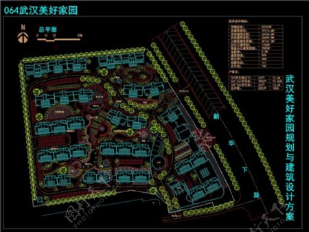 武汉美好家园CAD景观图纸