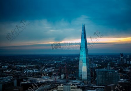城市天际线建筑建筑高楼伦敦的碎片