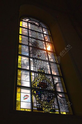教堂的玻璃窗户