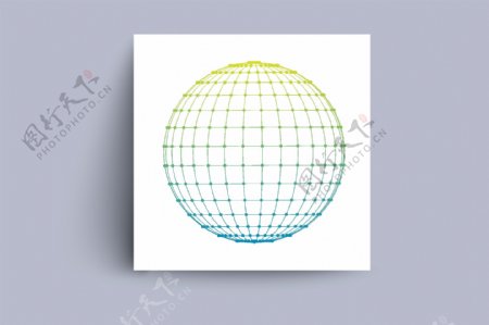 三维球体矢量图