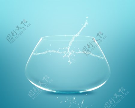 透明鱼缸图片