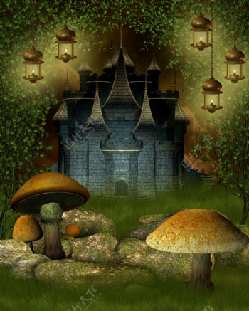 梦幻城堡风景图片