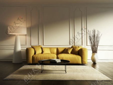时尚大方客厅里的沙发设计
