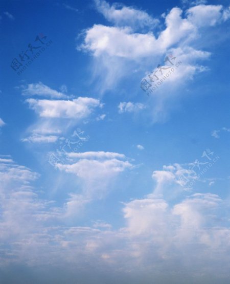 蓝色的天空自然风景图片
