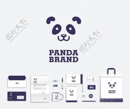 熊猫脸logo标志