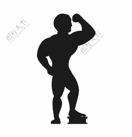 健身男性标志图片1