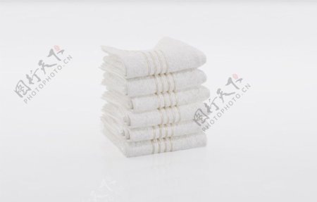 白色柔软大气毛巾模型