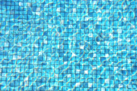 蓝色泳池背景图片