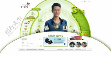 韩国创意门户网页