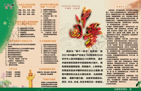 宣传海报中国梦企业宣传栏