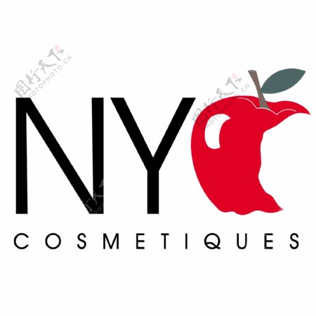 创意彩色NY苹果logo设计欣赏
