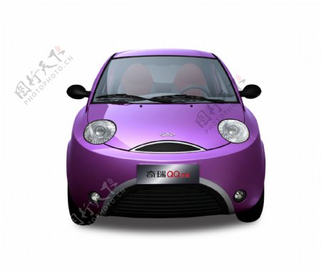 紫色奇瑞汽车图片