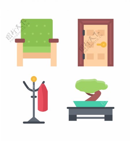 家具用品精美icon图标EPS