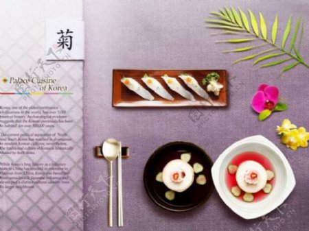 韩国料理餐饮菜单设计PSD素材