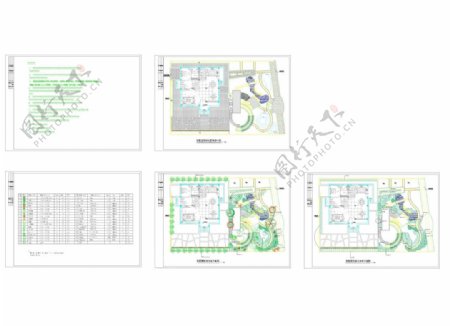 别墅绿化施工图全套