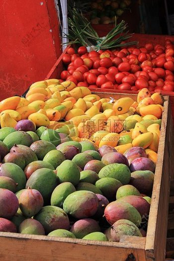 市场新鲜的水果