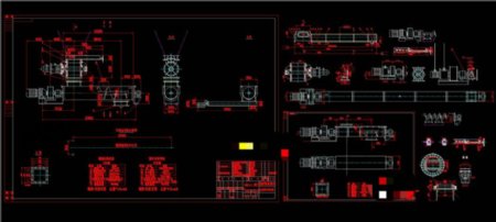称重螺旋输送机系统图CAD机械图纸