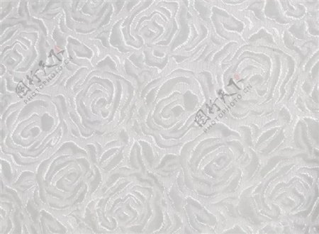 白色花朵布纹壁纸