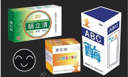 药品包装设计图片模板下载药品包装包装广告设计绿色包装设计矢量cdr