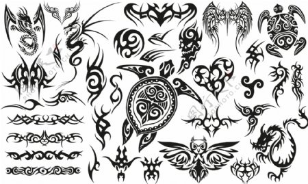创意动物图案纹身
