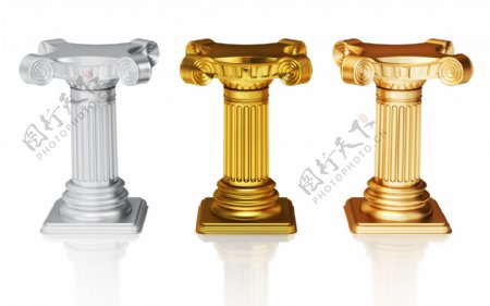 金色罗马柱图片