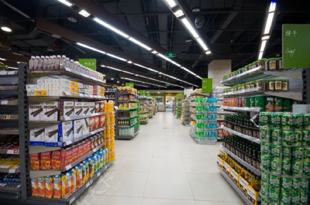 超市食物货架摄影