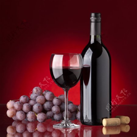 红酒葡萄素材图片