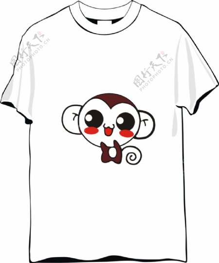 小猴纪念T恤设计