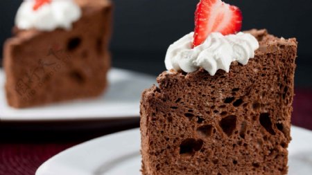 美味的巧克力蛋糕