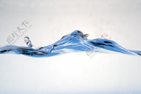 水面荡起的蓝色水波图片图片
