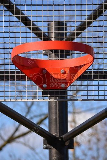 红色网状篮球板
