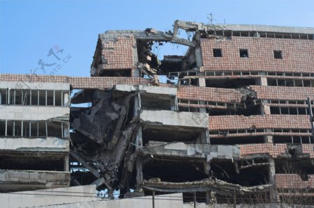 倒塌的房子建筑图片
