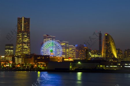 日本城市建筑夜景图片