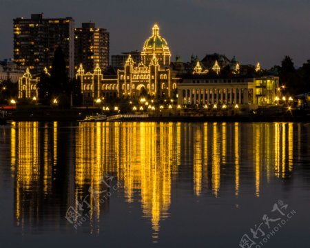加拿大城市夜景图片