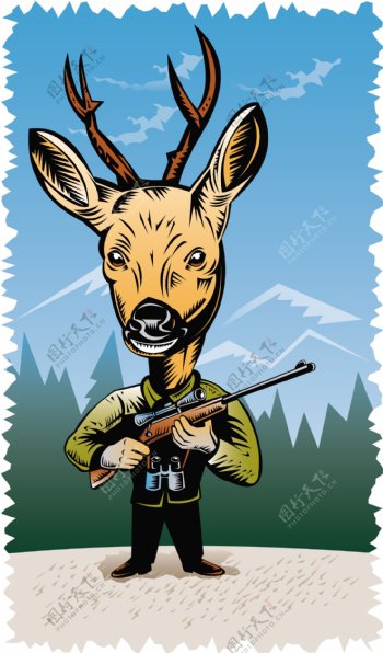 鹿狩猎步枪