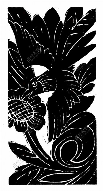 花鸟图案元明时代图案中国传统图案110