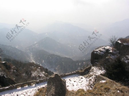冬季的泰山风景图片下载