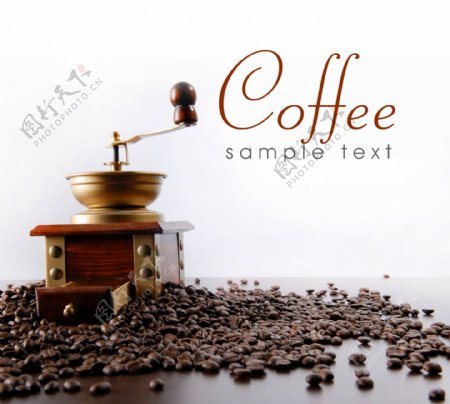 高清咖啡研磨机背景图片