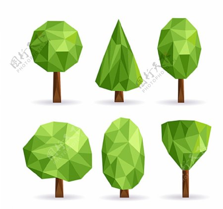 创意绿色树木图片