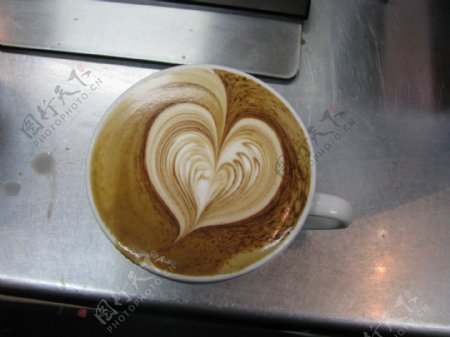 心型花式咖啡图片