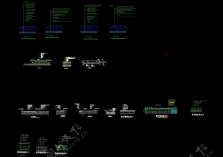 常用园路铺地做法cad图纸