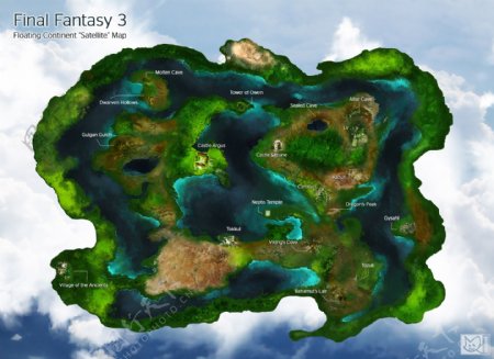 最终幻想3漂浮的大陆