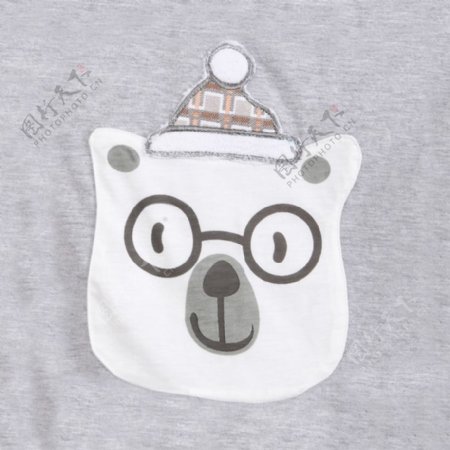 位图T恤图案动物熊色彩免费素材