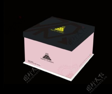 粉色生日蛋糕盒