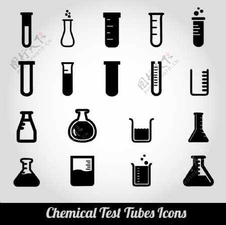 单色化学测试管图标